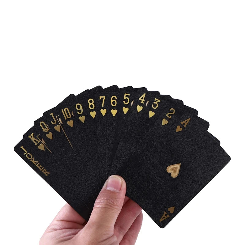 Black Gold Waterproof Playing Cards