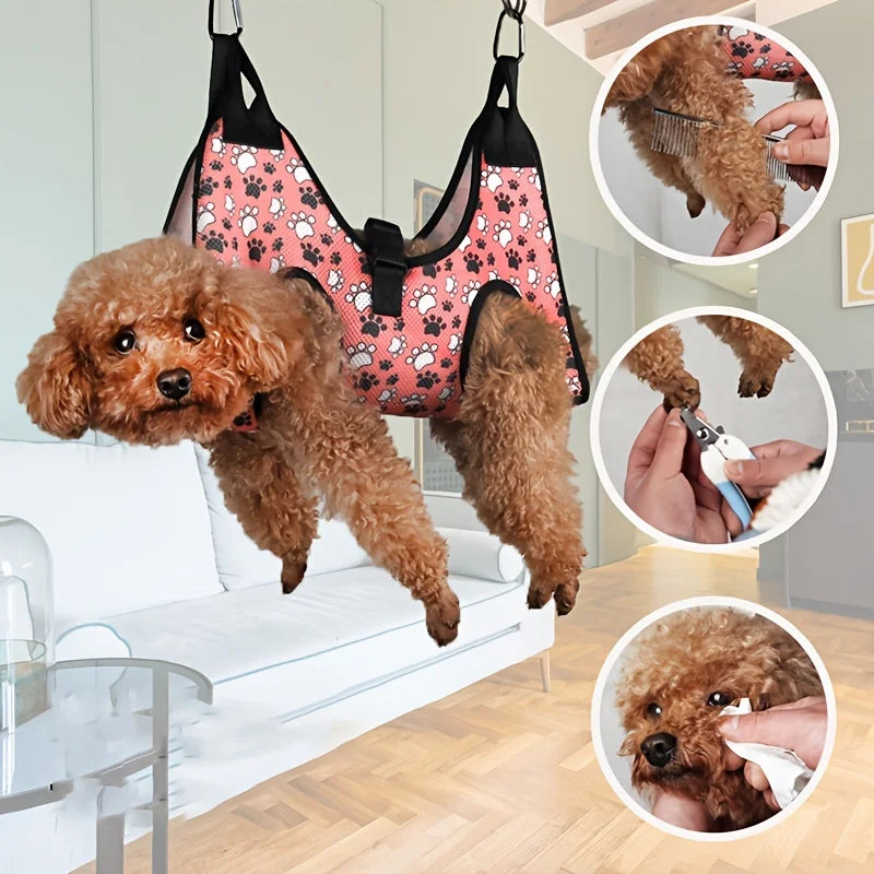 Pet Grooming Hammock Set