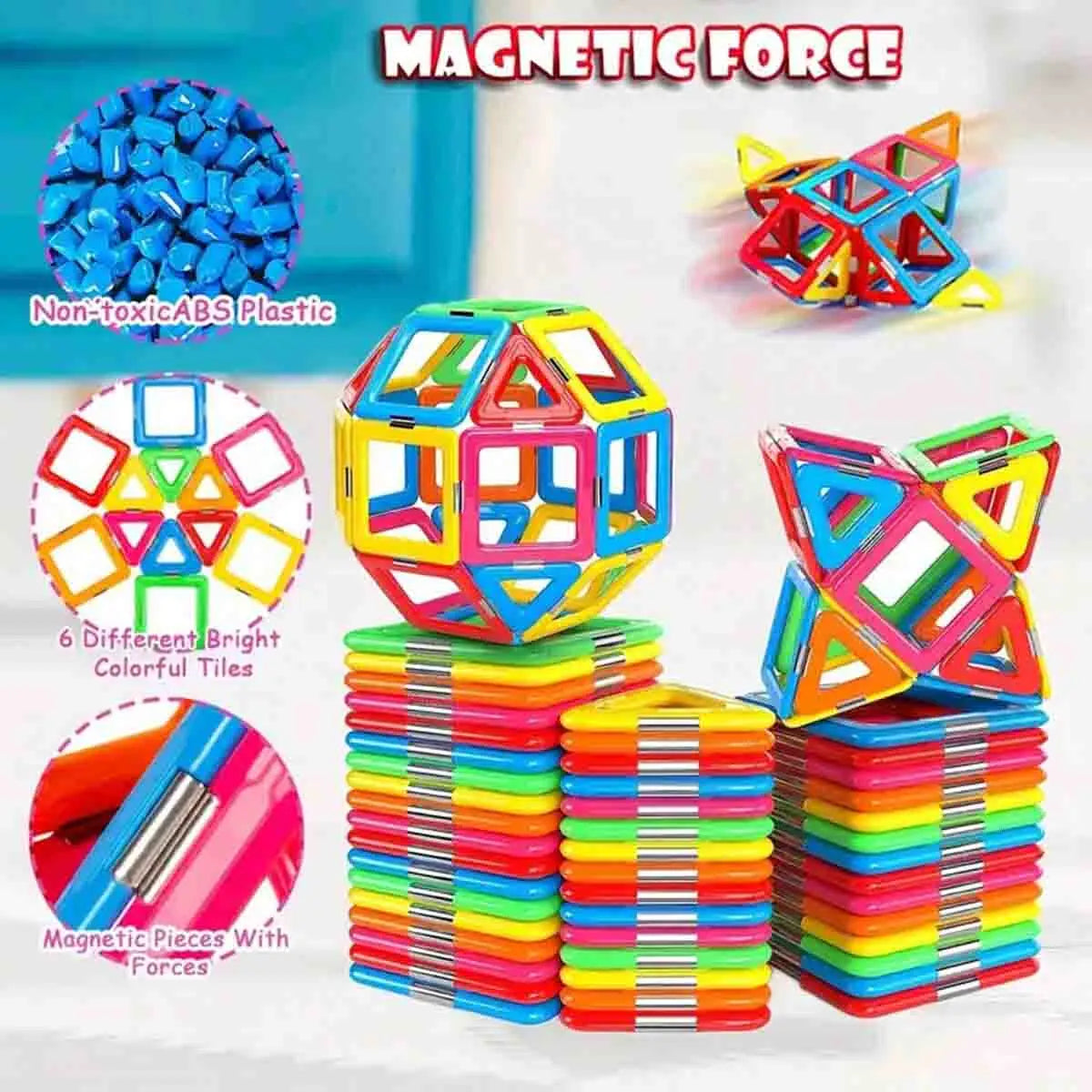 Extra Large Magnetic Building Tiles Set