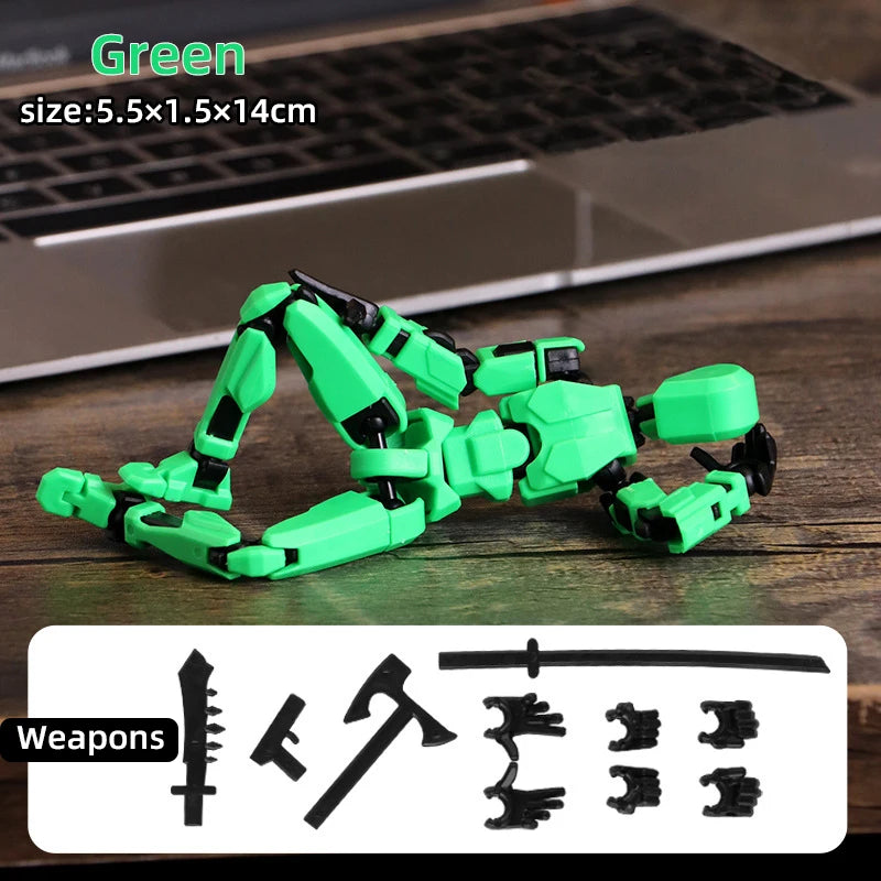 Multi-Jointed Movable Shapeshift Robot 3D Printed Mannequin Dummy Action Figures - 13 Pieces