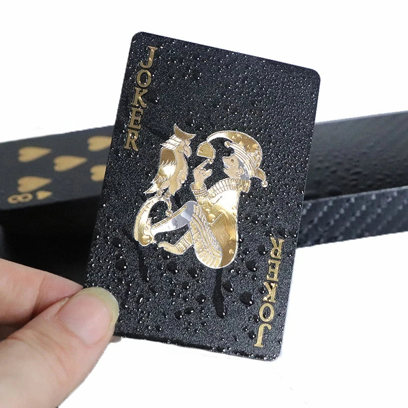 Black Gold Waterproof Playing Cards