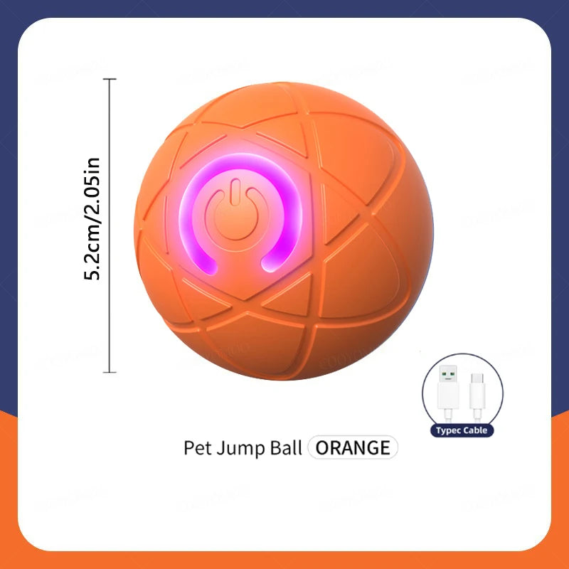 Smart Interactive Dog Toy Ball - USB Automatic Moving & Bouncing Pet Toy