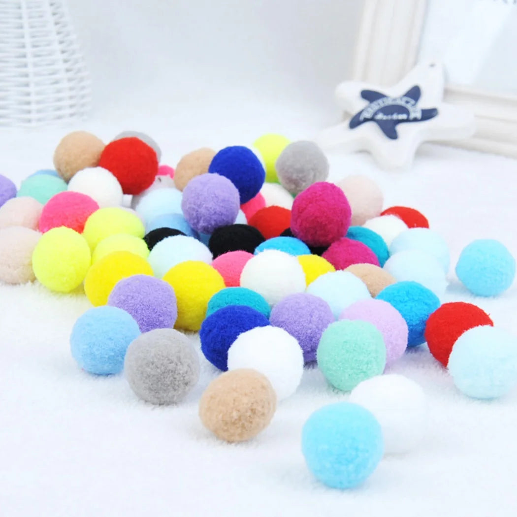 Cat Plush Ball Shooting Gun Relieving Depression Self Hi Silent Ball Cat Toy Plush Ball Micro Elastic Static Sticking Plush Ball