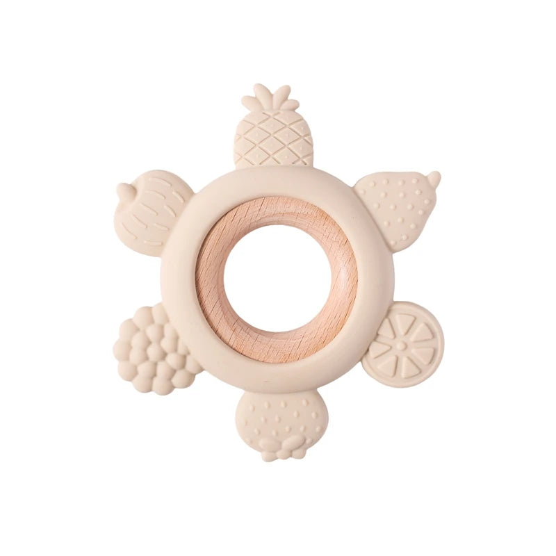 Silicone Teether Ring – Baby Sensory Toy