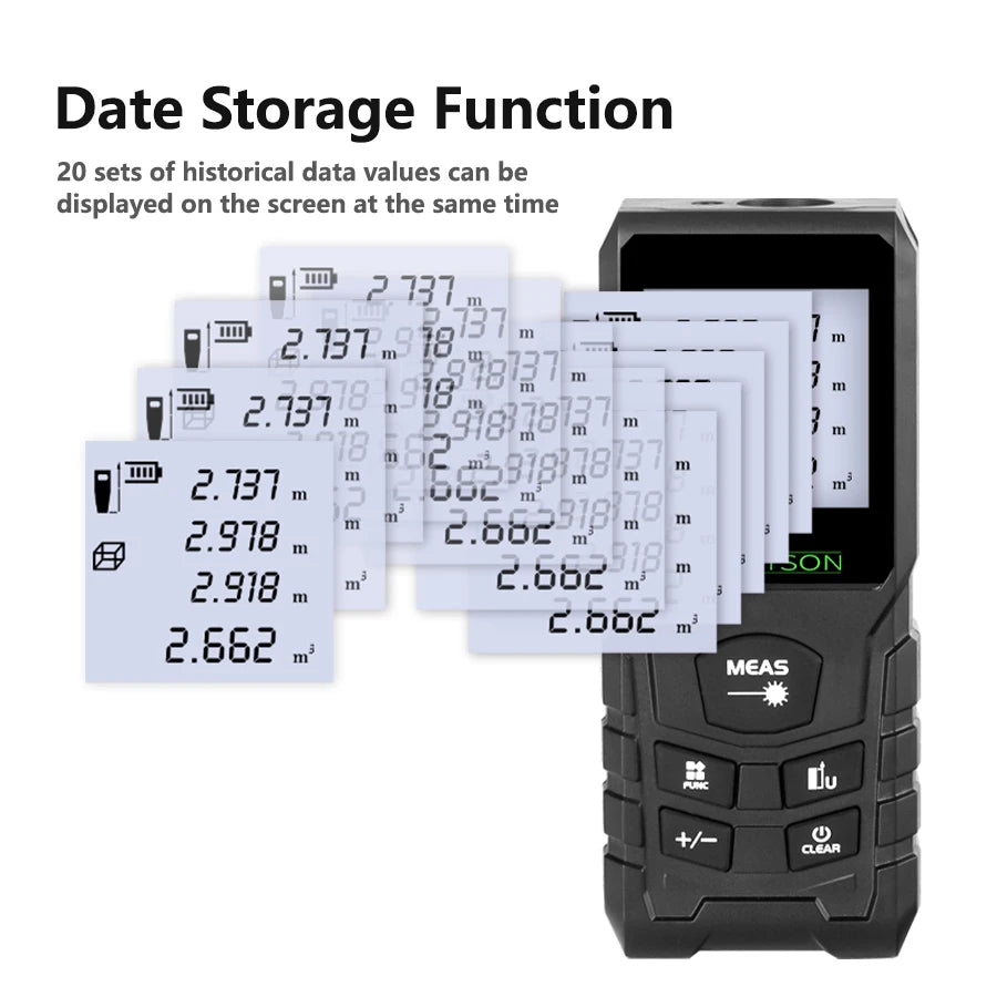 HAUPTSON 70/100M Laser Rangefinder Distance Meter Rangefinder Laser Tape Range Finder Building