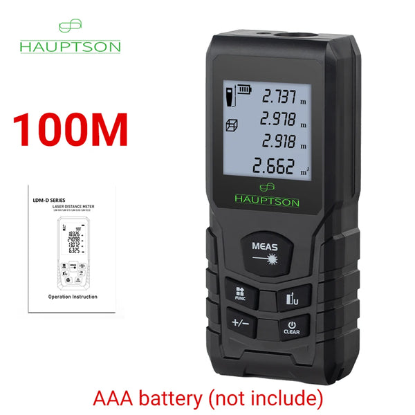 HAUPTSON 70/100M Laser Rangefinder Distance Meter Rangefinder Laser Tape Range Finder Building