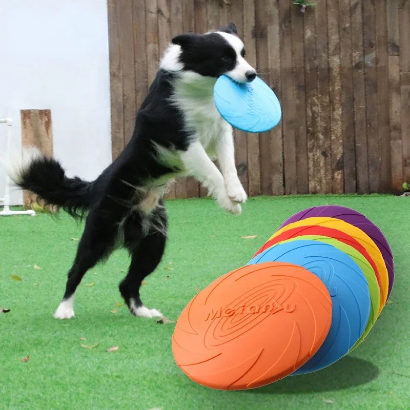 Silicone Flying Disc Dog Toy – 15/18/22cm