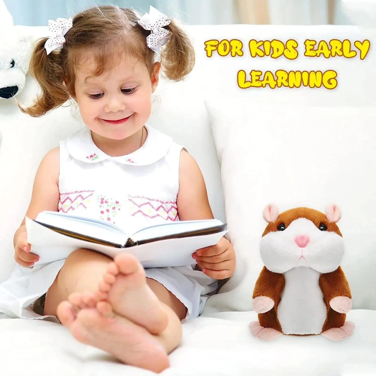 Talking Hamster Plush Toy - Funny, Soothing, Kids Gift