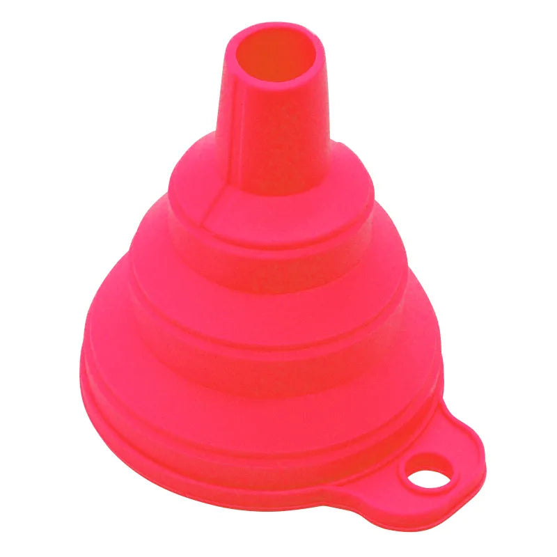 Mini Foldable Silicone Funnel – Collapsible & Portable for Fuel, Oil, Beer & Kitchen Use