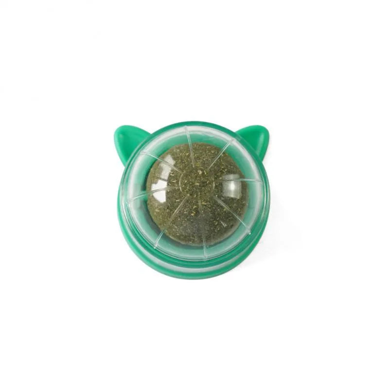 Natural Catnip Cat Wall Stick-on Ball Toy Treats Healthy Natural Removes Hair Balls to Promote Digestion Cat Grass Snack Pet