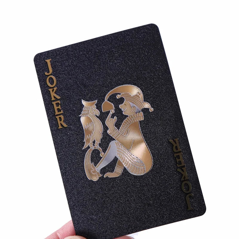 Black Gold Waterproof Playing Cards