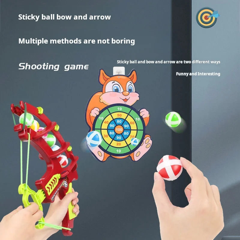 Montessori Slingshot Sticky Ball Dartboard Game