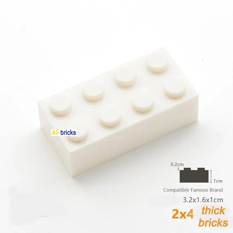 80pcs Building Blocks Bulk Set - Thick Figures Bricks