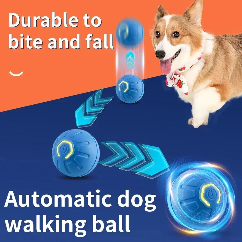 Smart Interactive Dog Toy Ball - USB Automatic Moving & Bouncing Pet Toy