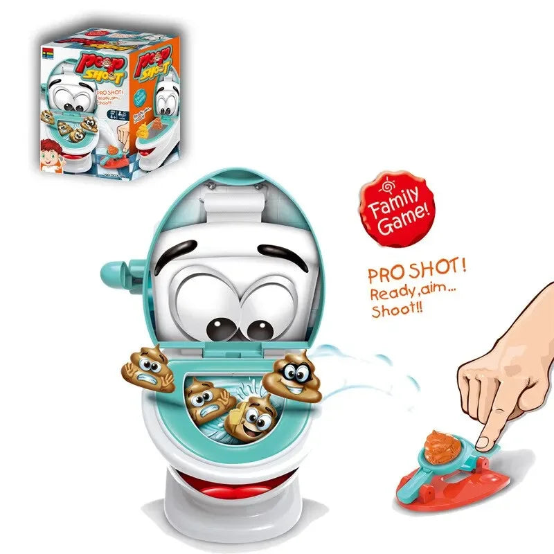 Poop Shooter Toilet Game Set