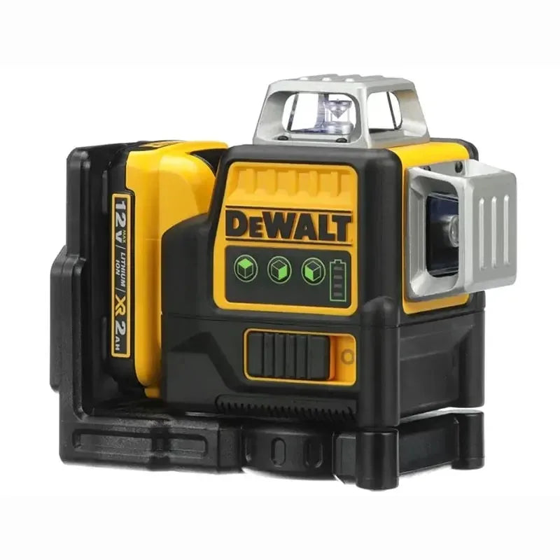 Dewalt DW089LG 3 Sides*360 Degree Vertical 12V Lithium Battery 12 Lines Laser Level   Horizontal Green Light Level Meter Outdoor