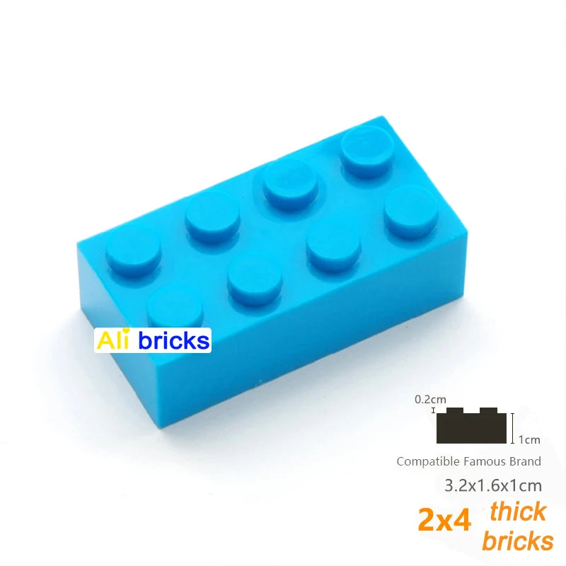 80pcs Building Blocks Bulk Set - Thick Figures Bricks