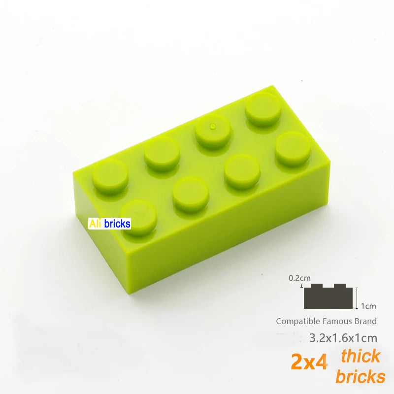 80pcs Building Blocks Bulk Set - Thick Figures Bricks