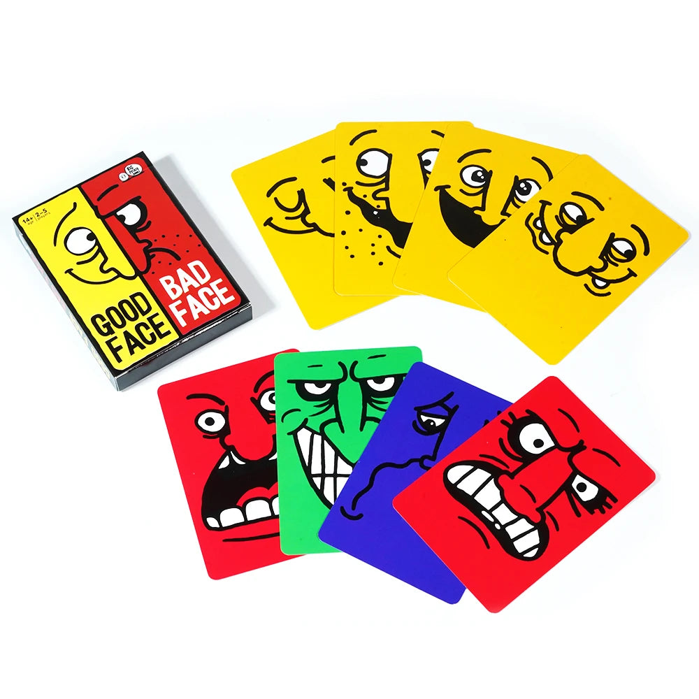 Good Face Bad Face Card Game - Hilarious Party & Travel Game