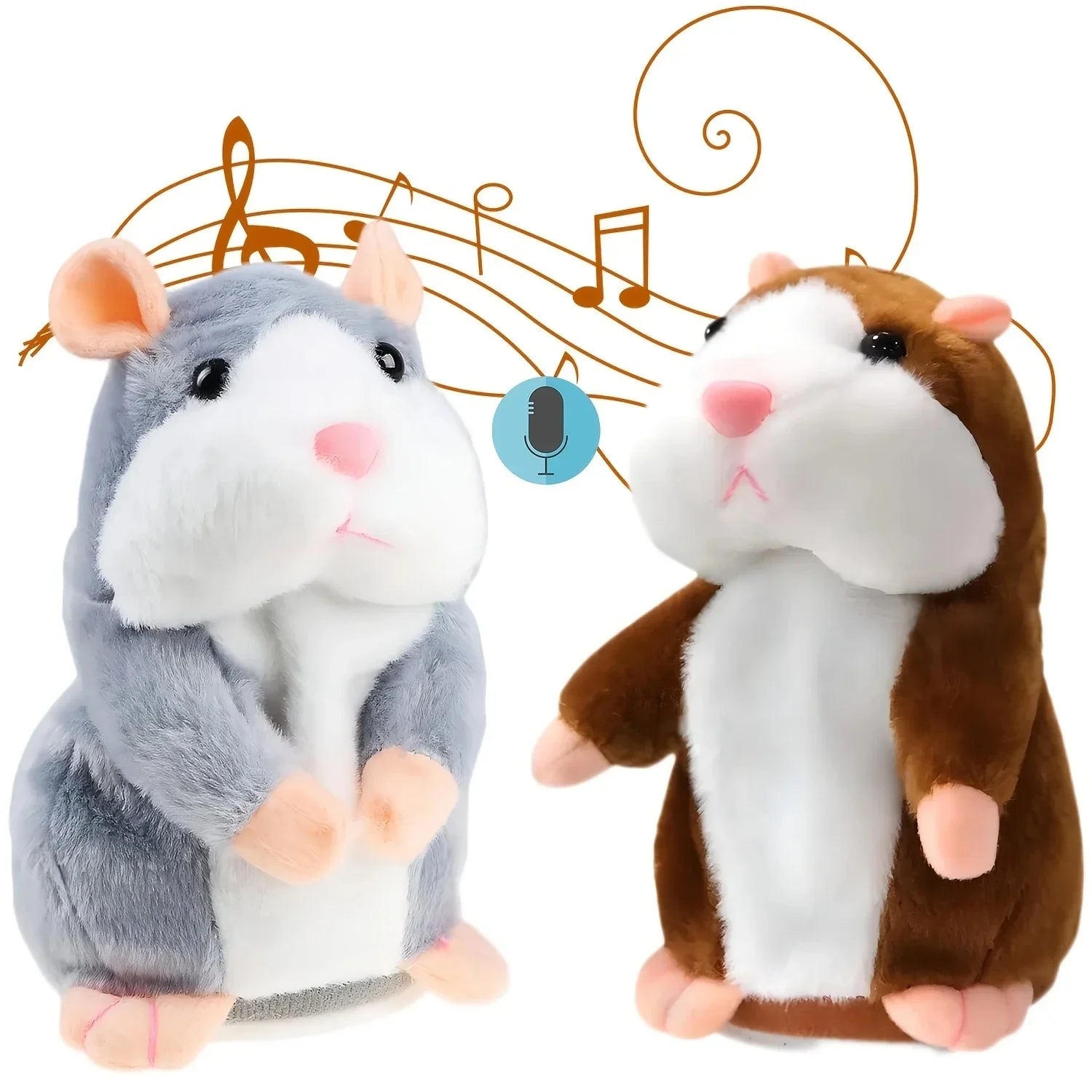 Talking Hamster Plush Toy - Funny, Soothing, Kids Gift