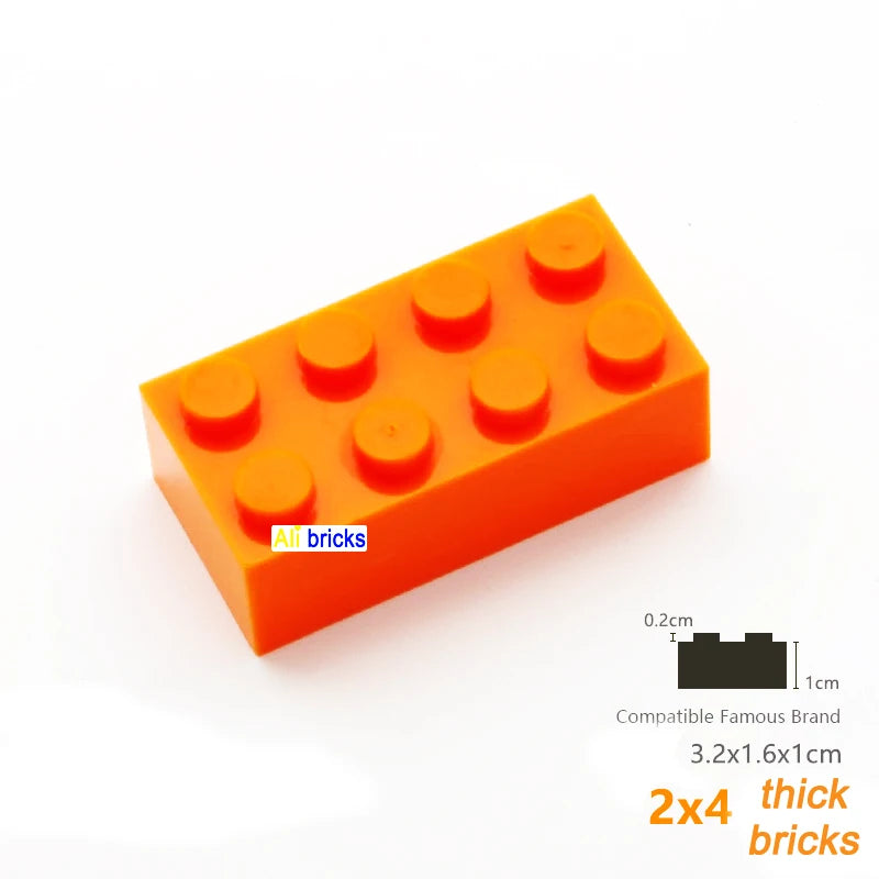 80pcs Building Blocks Bulk Set - Thick Figures Bricks