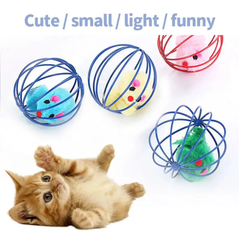 Colorful Cat Toy Ball