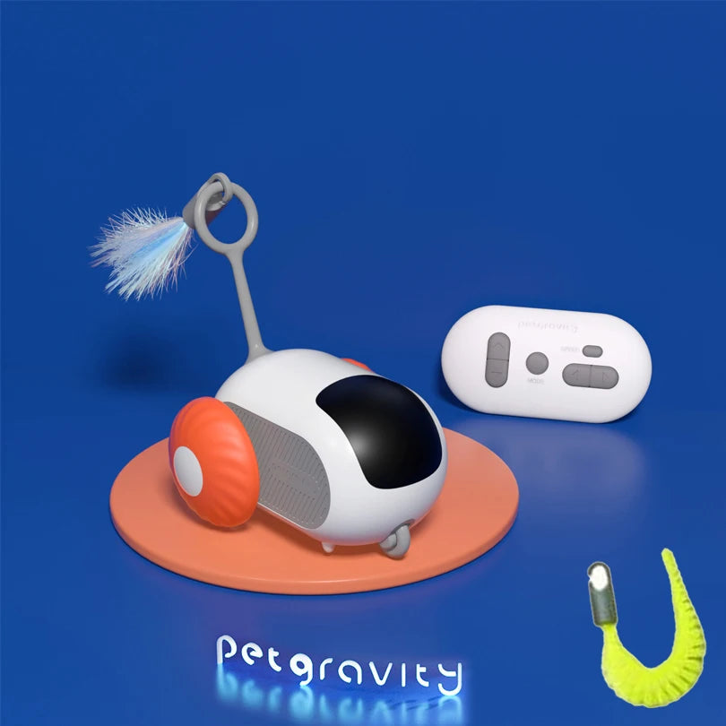 Pet Gravity Cat Smart Interactive Car Toy Automatic Moving Remote Mouse Indoor Kitty Ball Toys Controlled Car for Dogs Playing