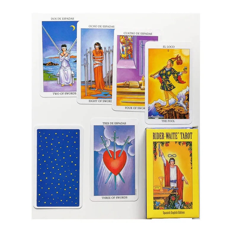 Hot Sell Rider Waite Tarot Card Deck - English & Spanish Version