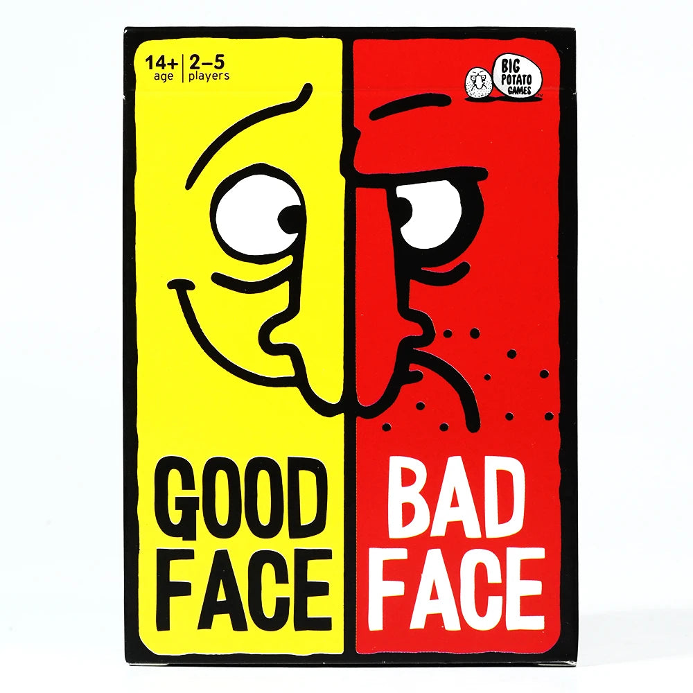 Good Face Bad Face Card Game - Hilarious Party & Travel Game