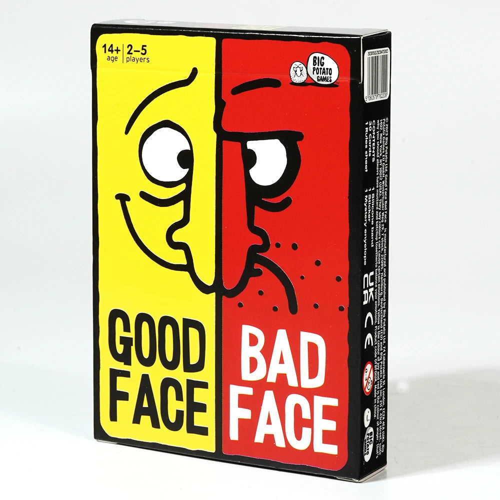 Good Face Bad Face Card Game - Hilarious Party & Travel Game