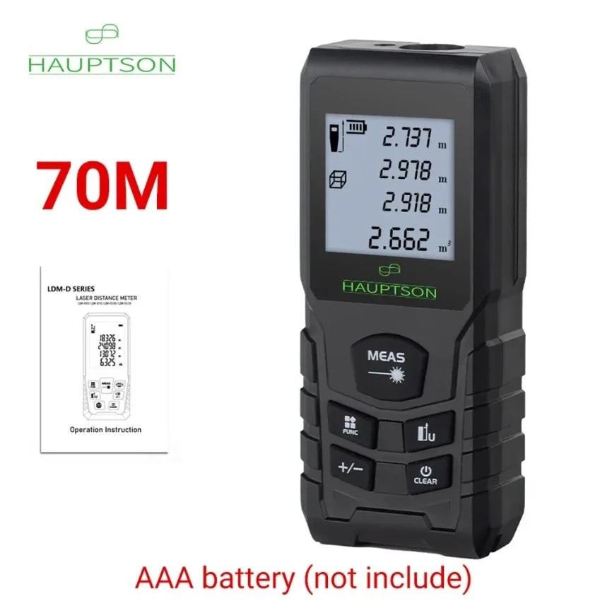 HAUPTSON 70/100M Laser Rangefinder Distance Meter Rangefinder Laser Tape Range Finder Building