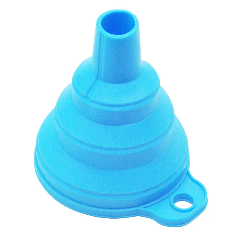 Mini Foldable Silicone Funnel – Collapsible & Portable for Fuel, Oil, Beer & Kitchen Use