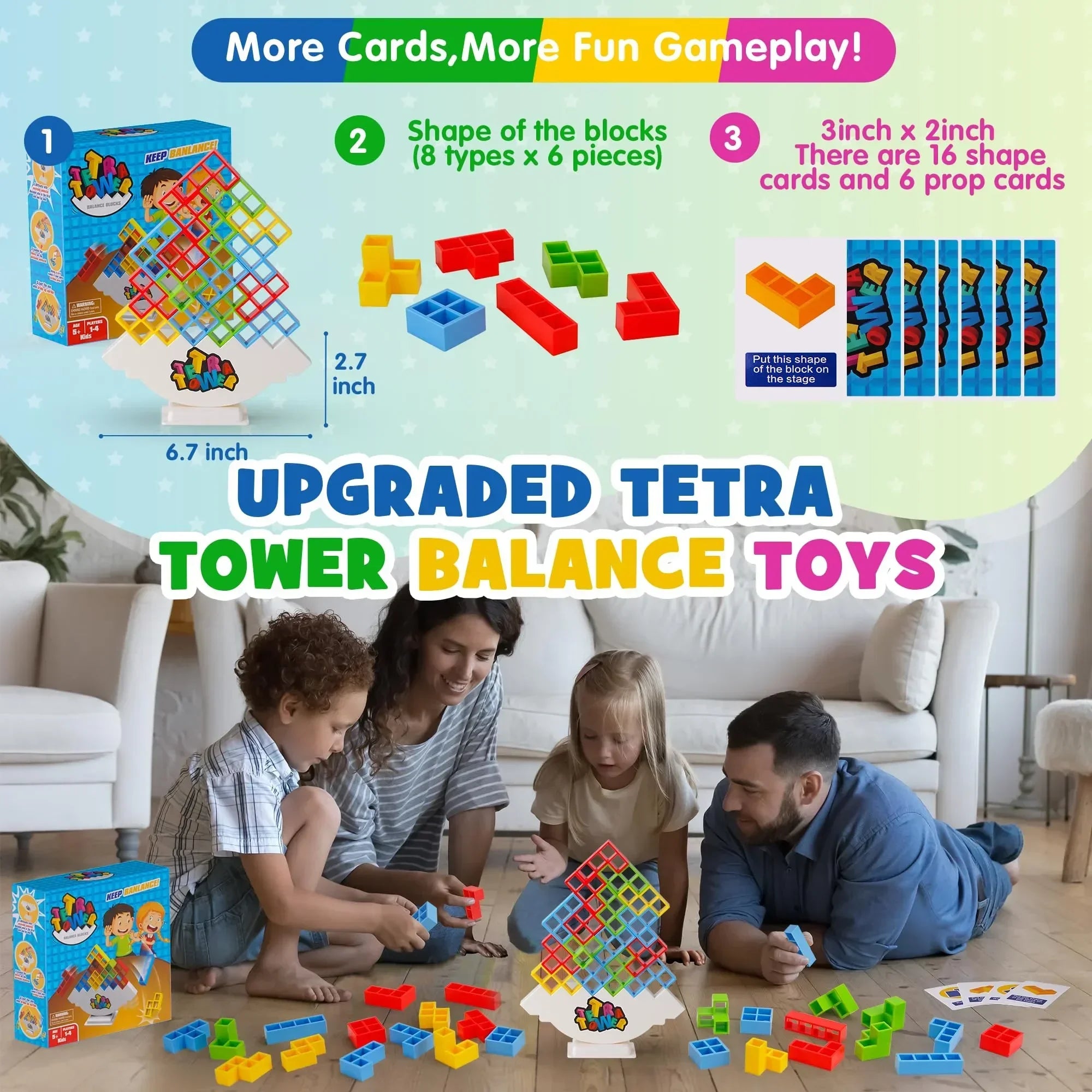 Tetra Tower Stacking Game (32PCS)