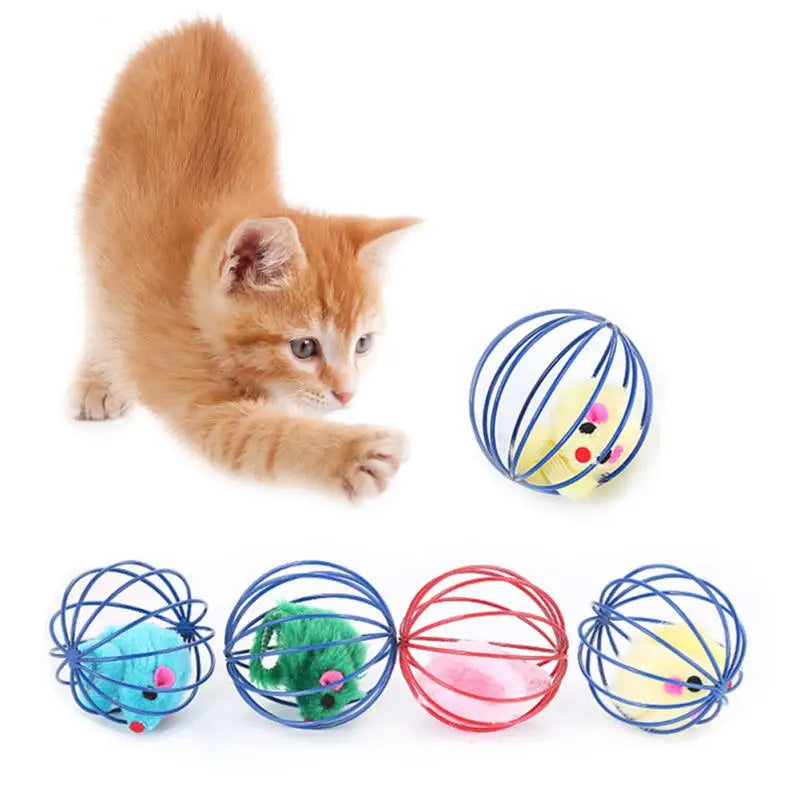 Colorful Cat Toy Ball