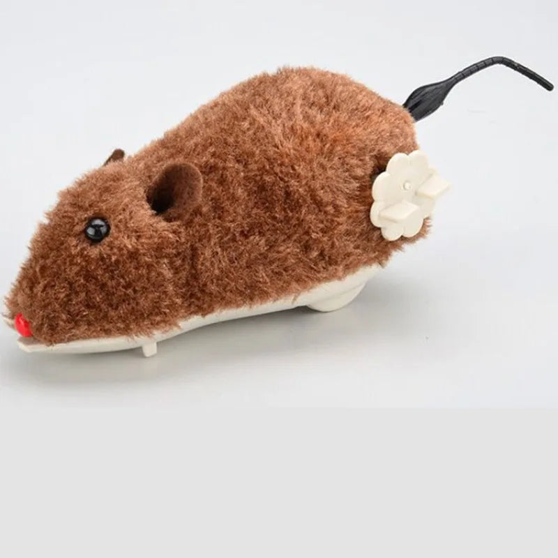 Cat Toy Clockwork Simulation Mice Battery Free Durable Indoor Cats Get High Relieve Boredom Interactive Plush Toys Pet Supplies