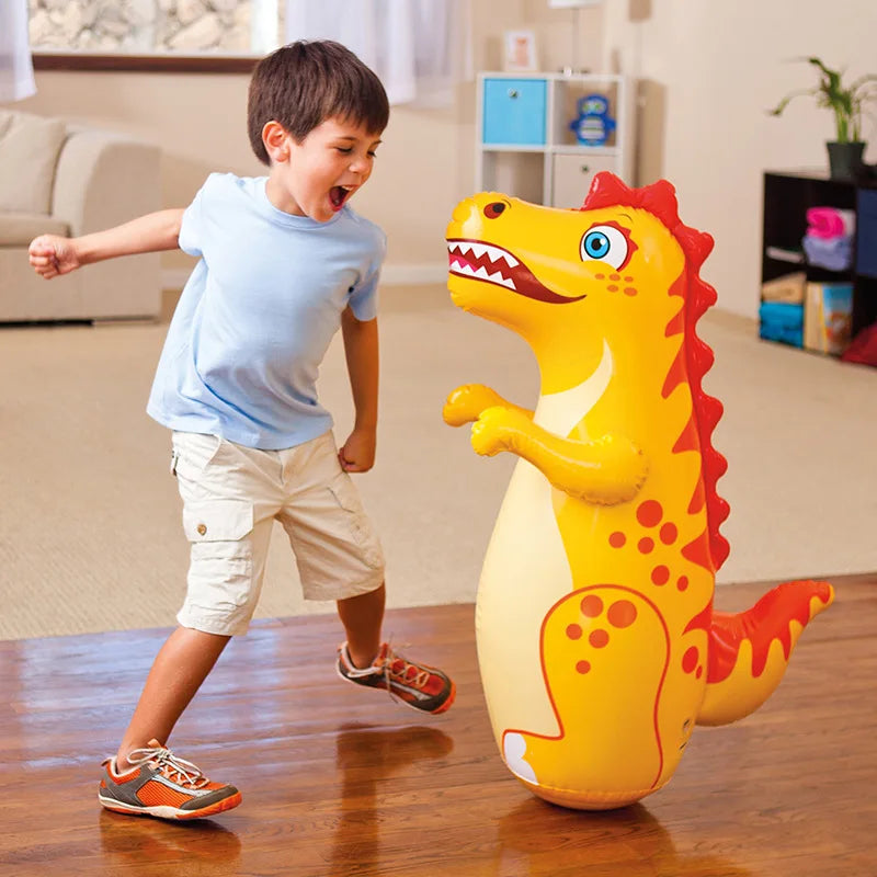 Tumbler Boxing Inflatable Dinosaur Punching Bag - Boys & Girls