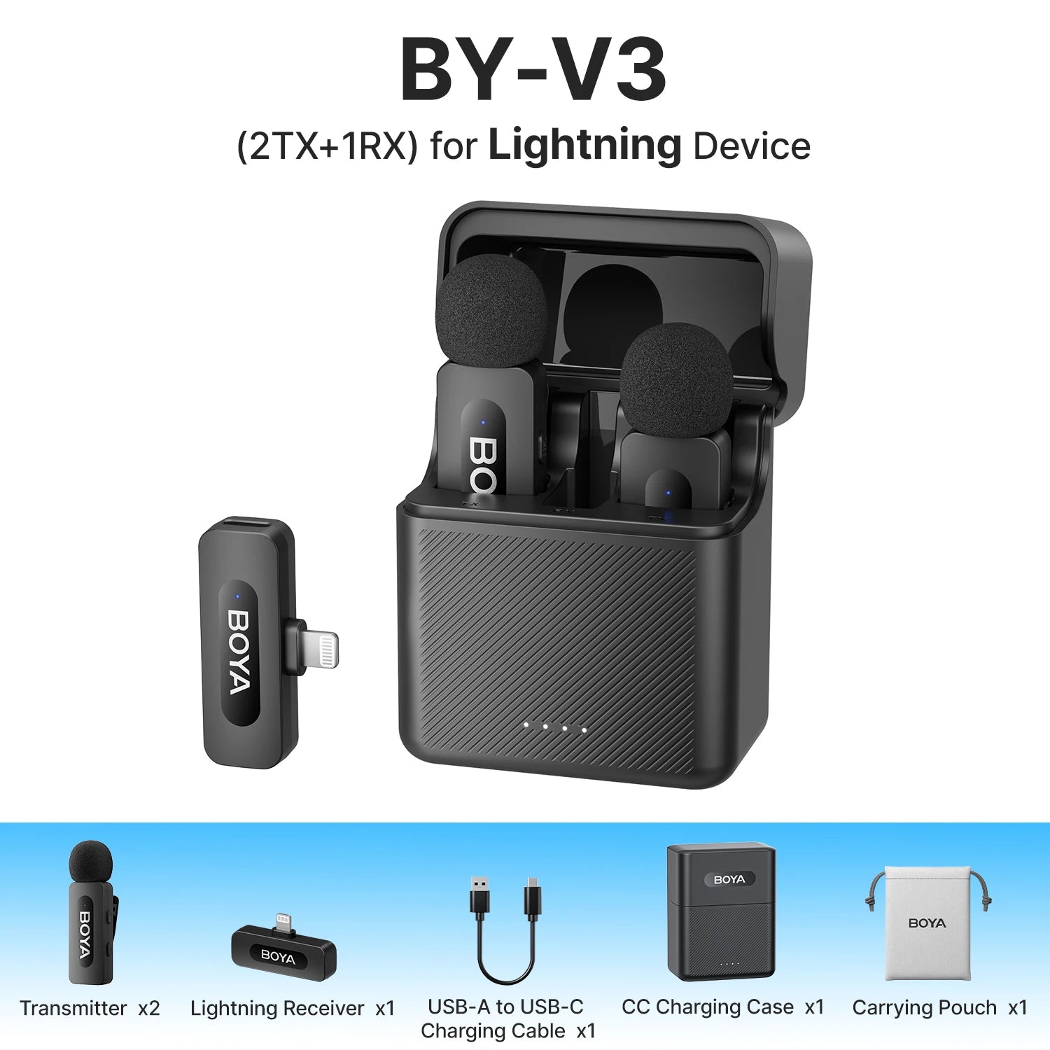 BOYA BY-V3 Wireless Lavalier Microphone