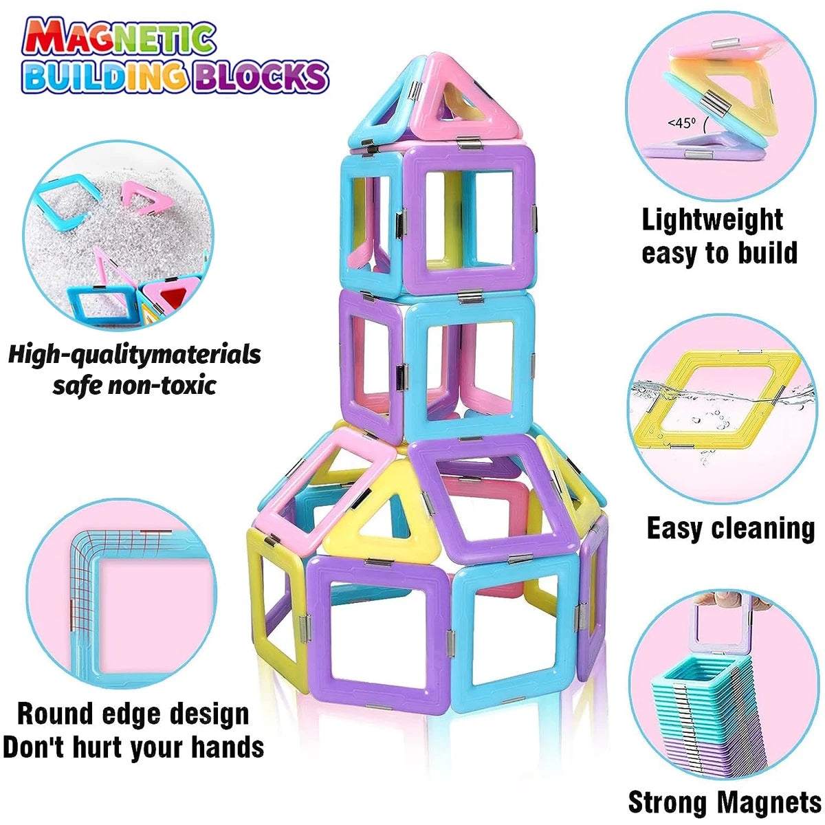 Magnetic Building Blocks STEM Creativity Set for Kids