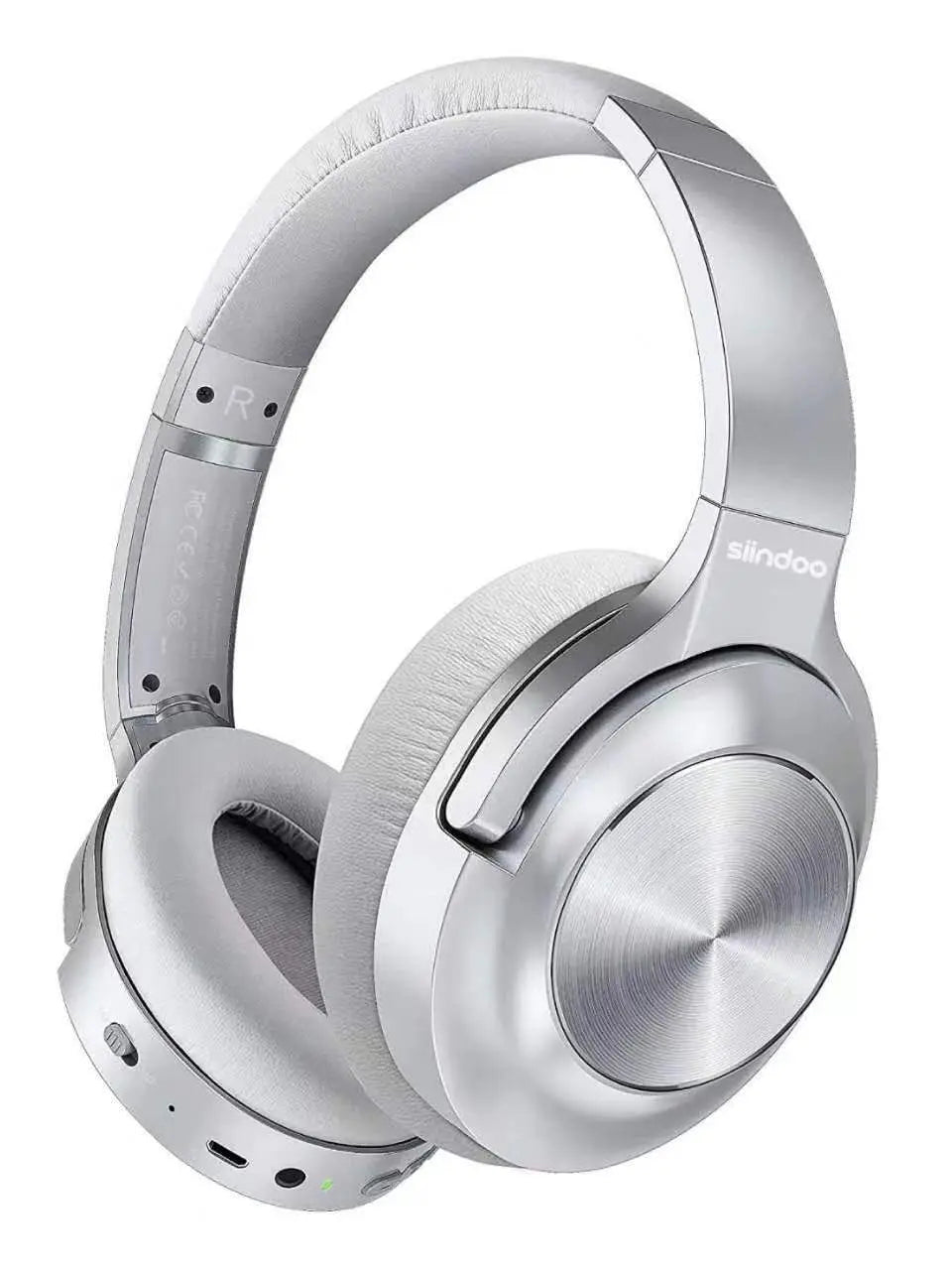 Siindoo JH-ANC805B Wireless Active Noise Cancelling Headphones, Over-Ear, HiFi Stereo, BT 5.3, with Mic