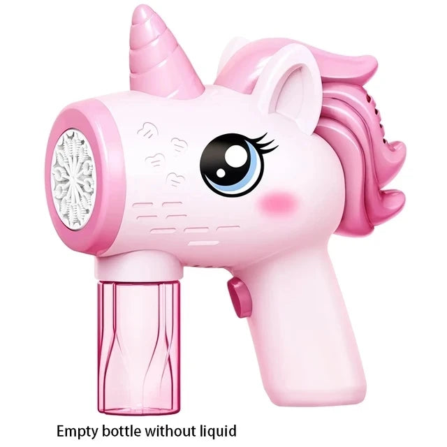 Unicorn Electric Bubble Gun with Lights